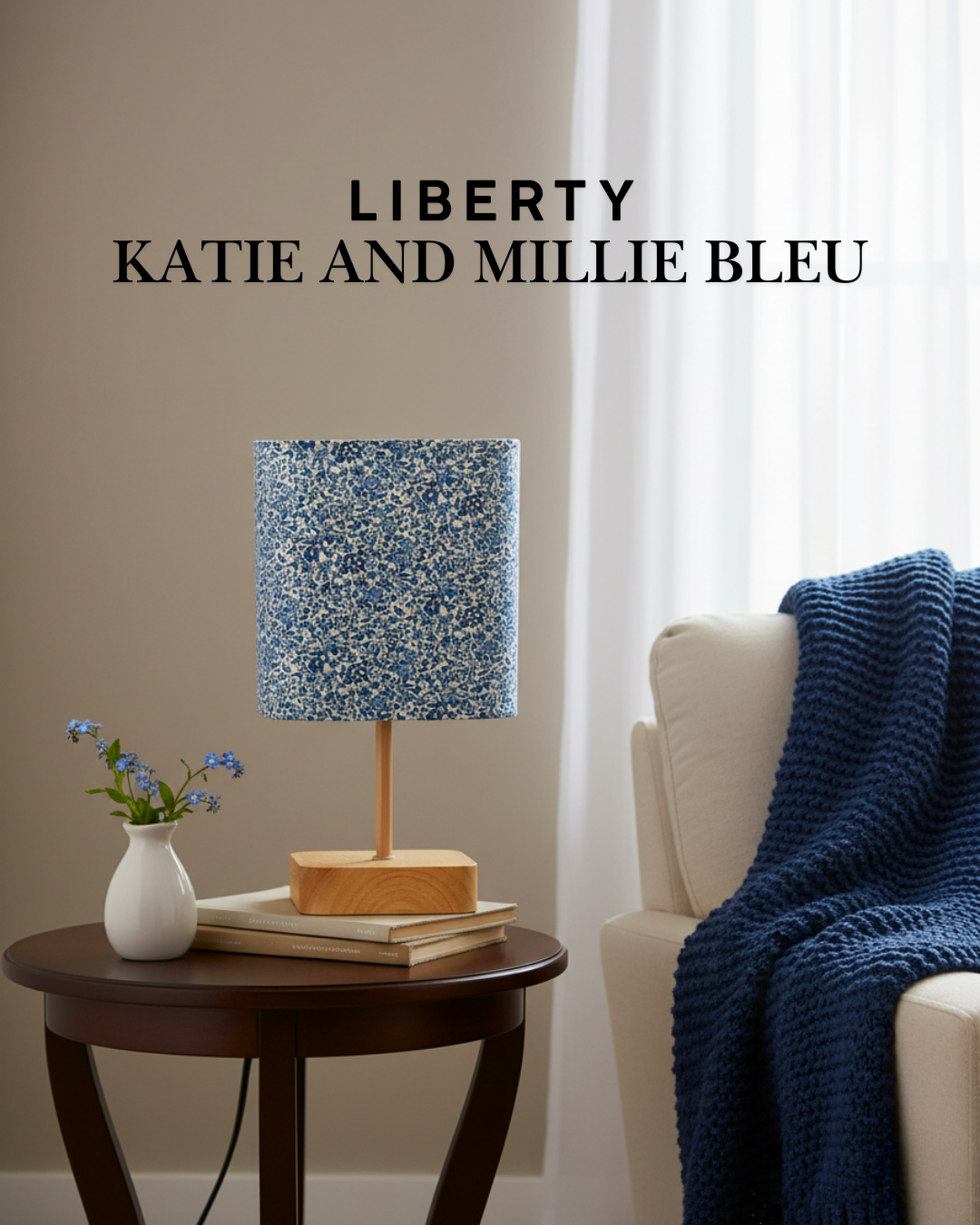 Lampe Liberty Katie and Millie bleu