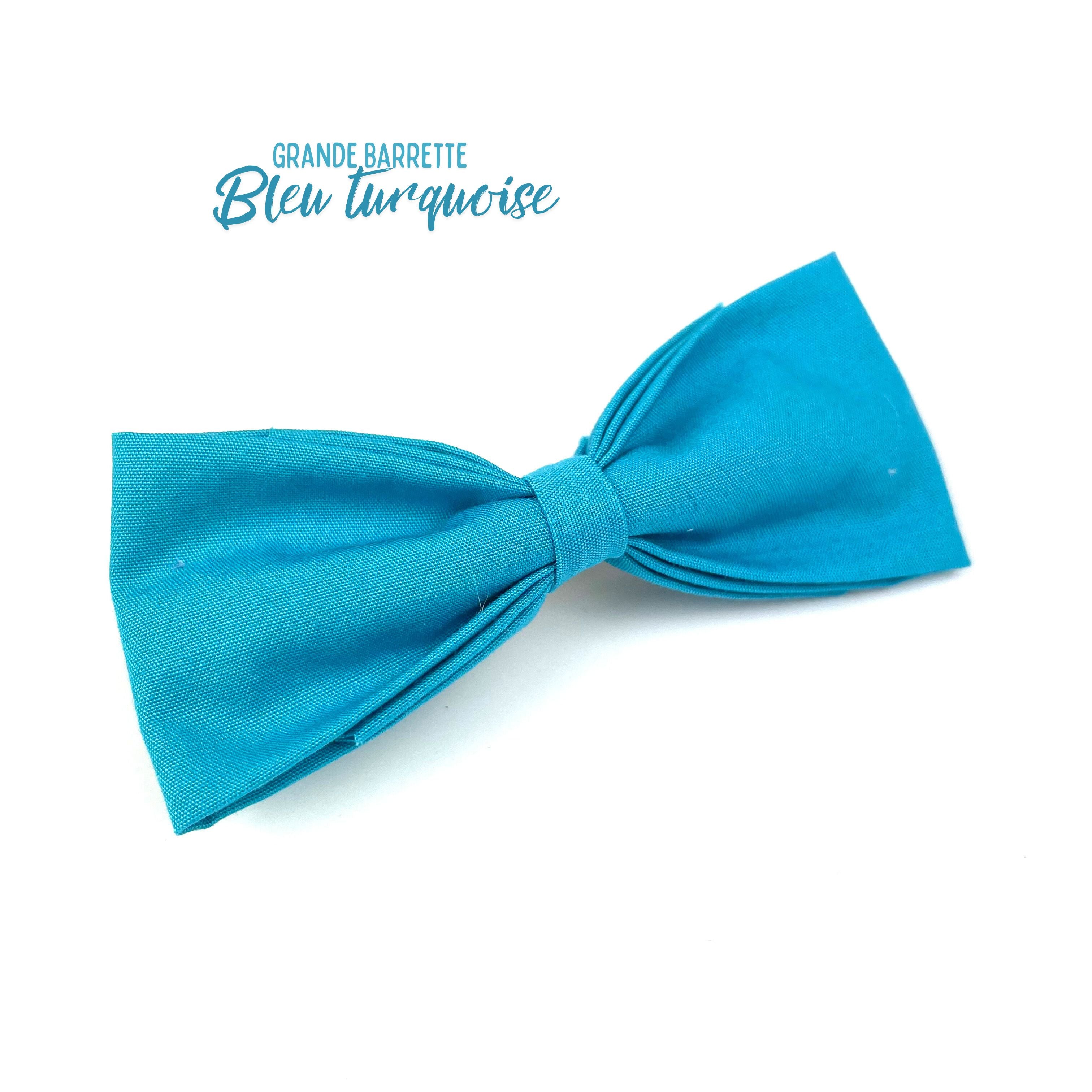 Grande Barrette "Bleu turquoise"