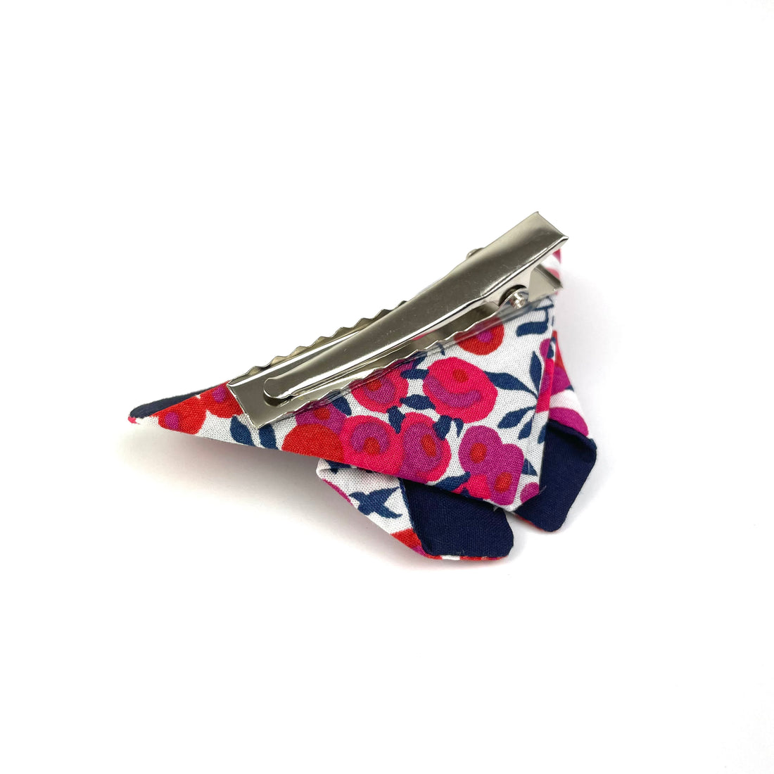 Barrette papillon Liberty "Witlshire rouge"