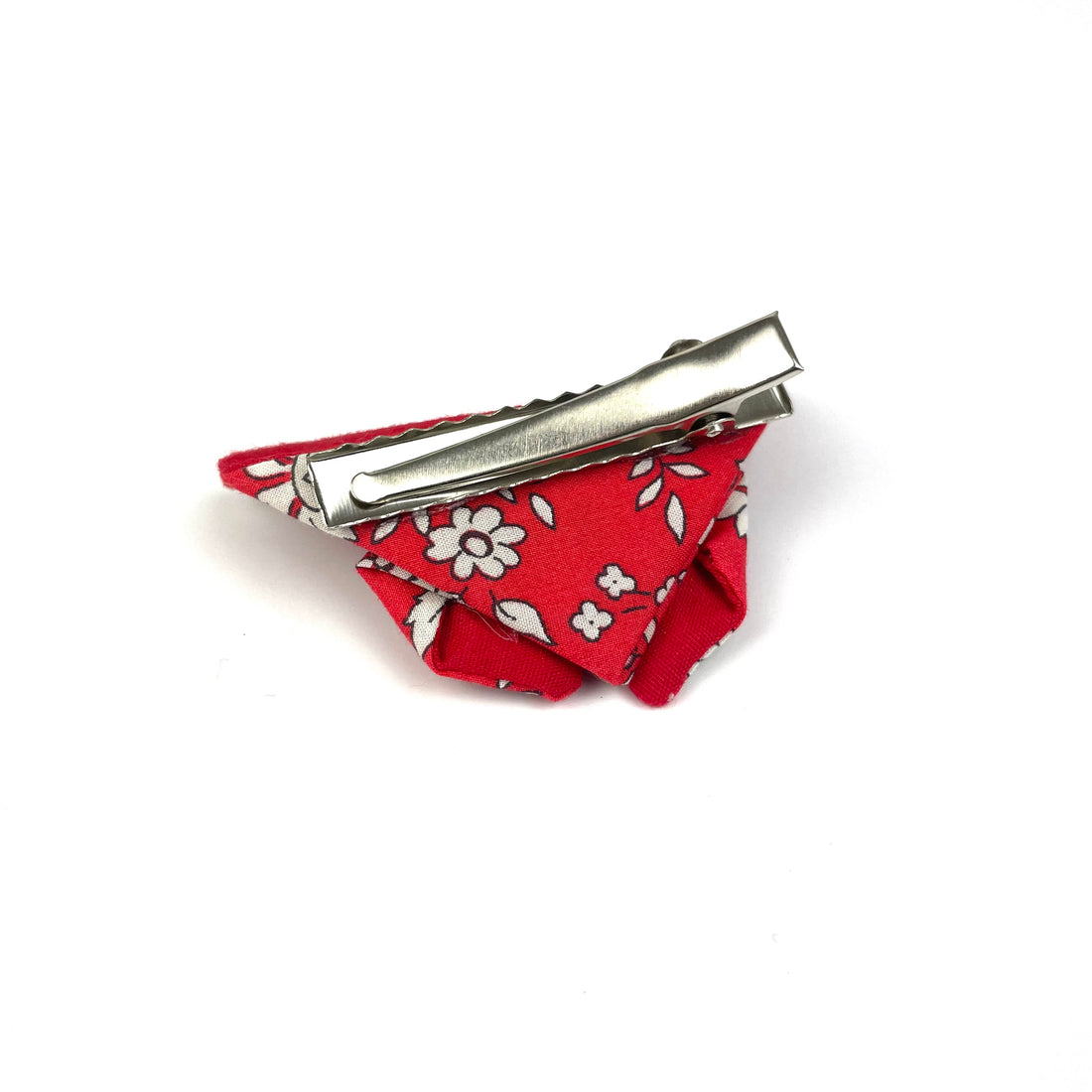 Barrette papillon Liberty "Capel rouge"