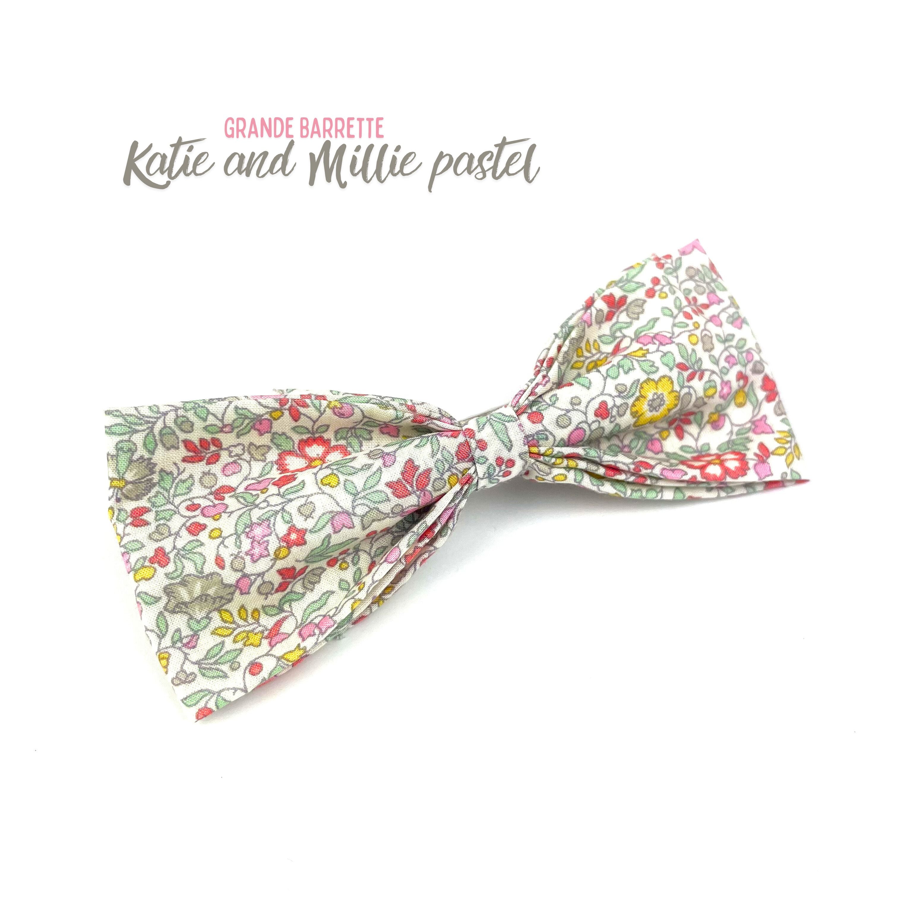 Grande Barrette Liberty "Katie and Millie pastel"