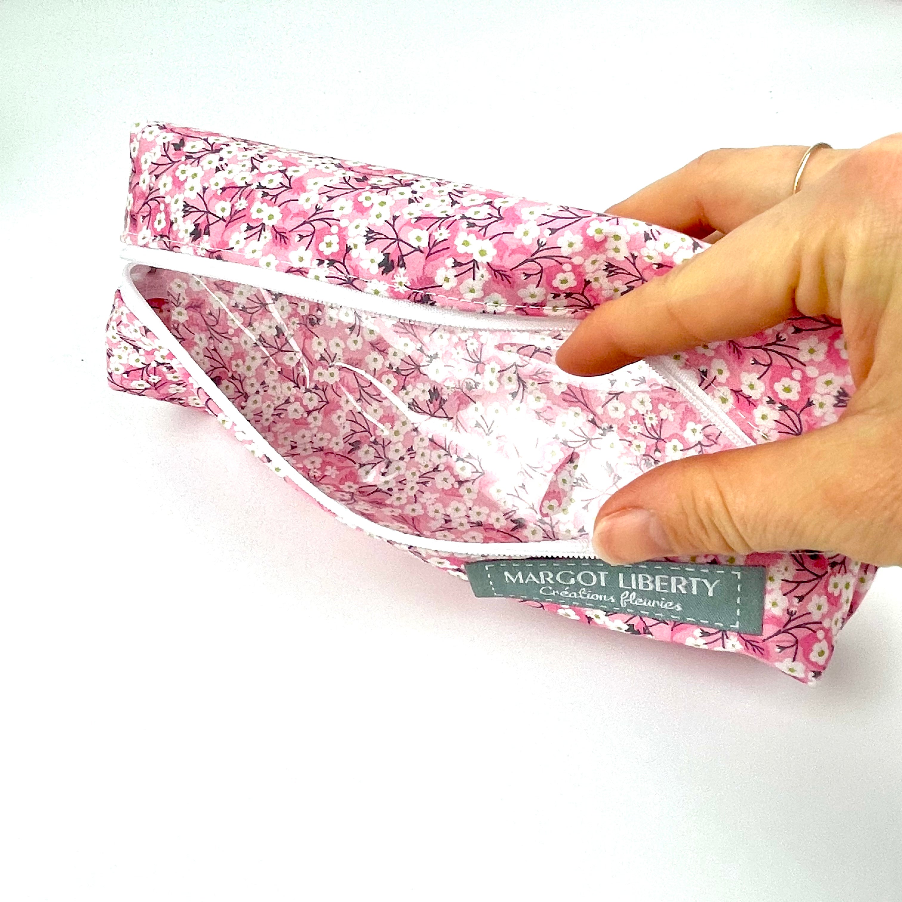 Trousse Liberty "Mitsi Orchidée rose"