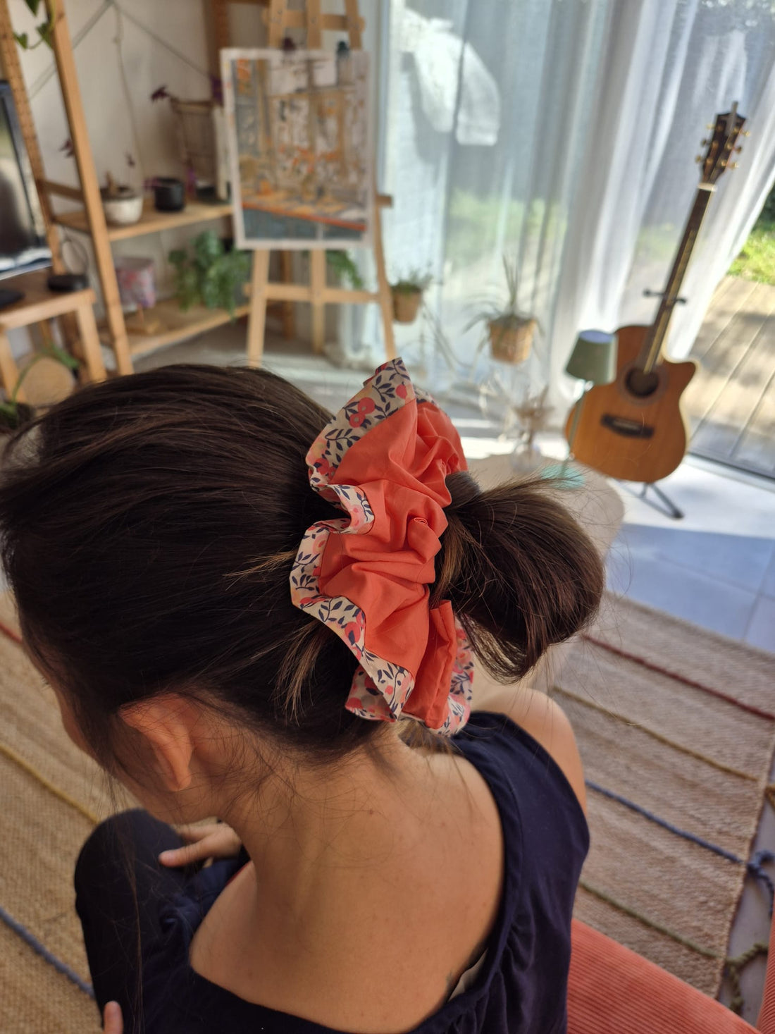 Chouchou XXL Liberty Wiltshire pois de senteur