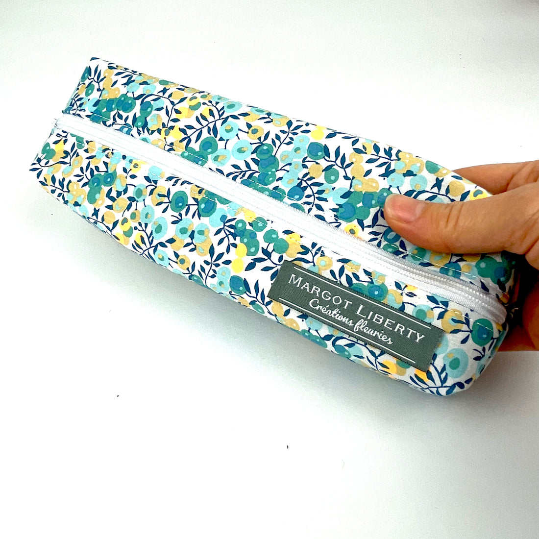 Trousse Liberty "Wiltshire bleu cristal"