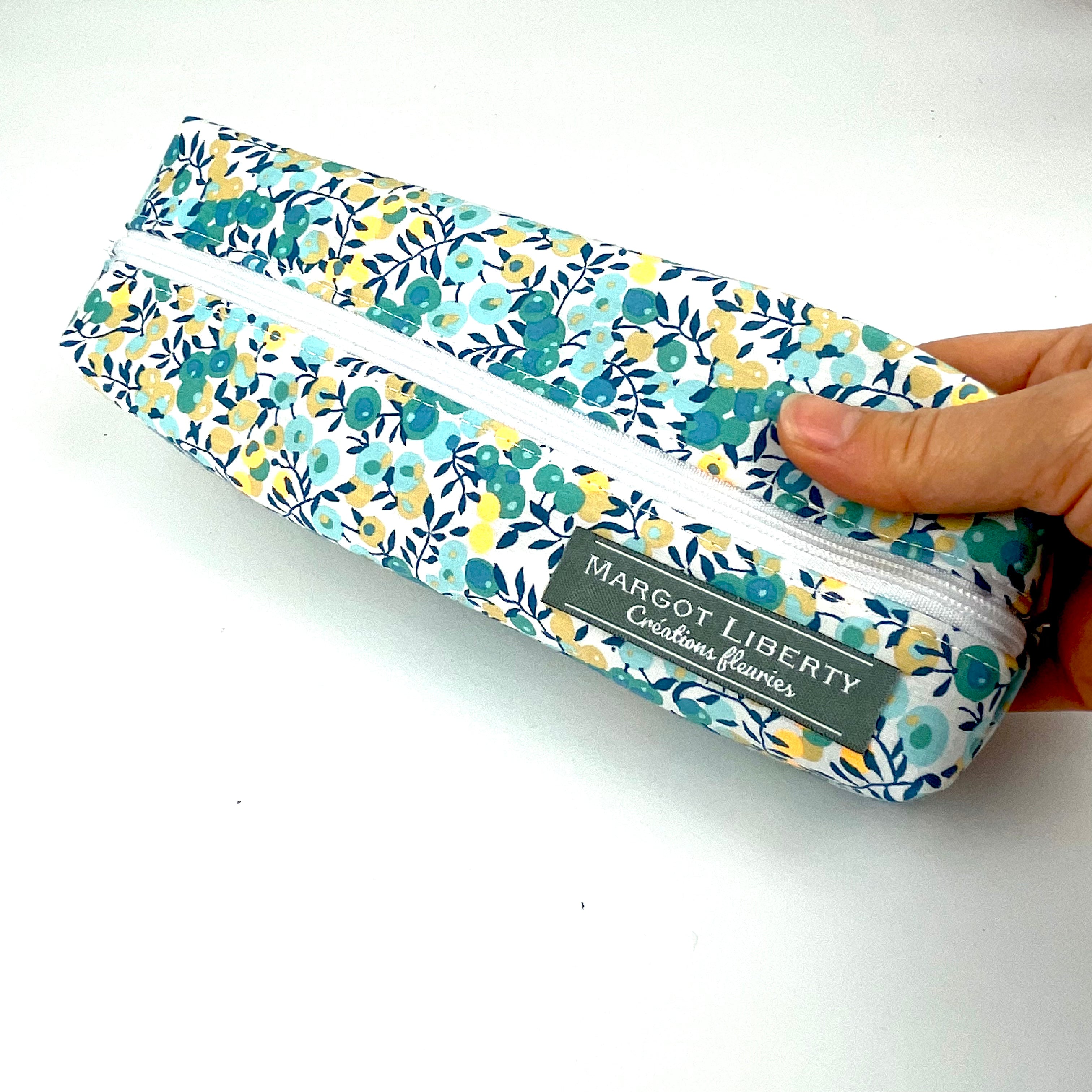 Trousse Liberty "Wiltshire bleu cristal"