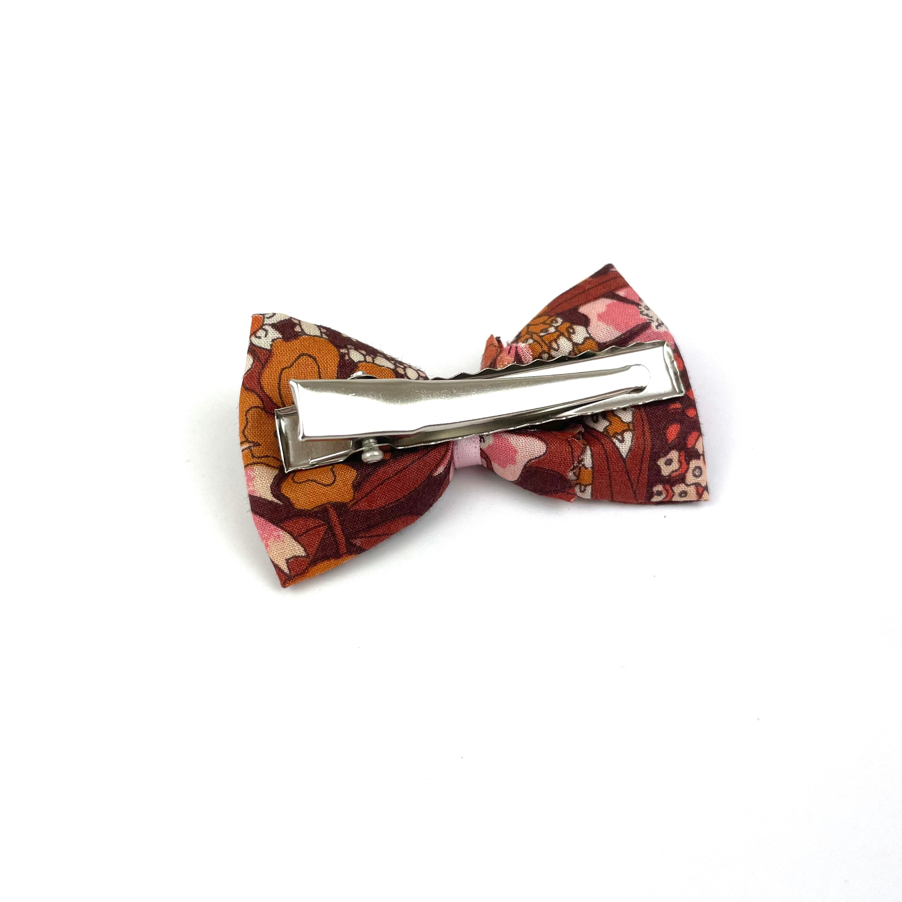 Petite Barrette Liberty "Ciara fauve"