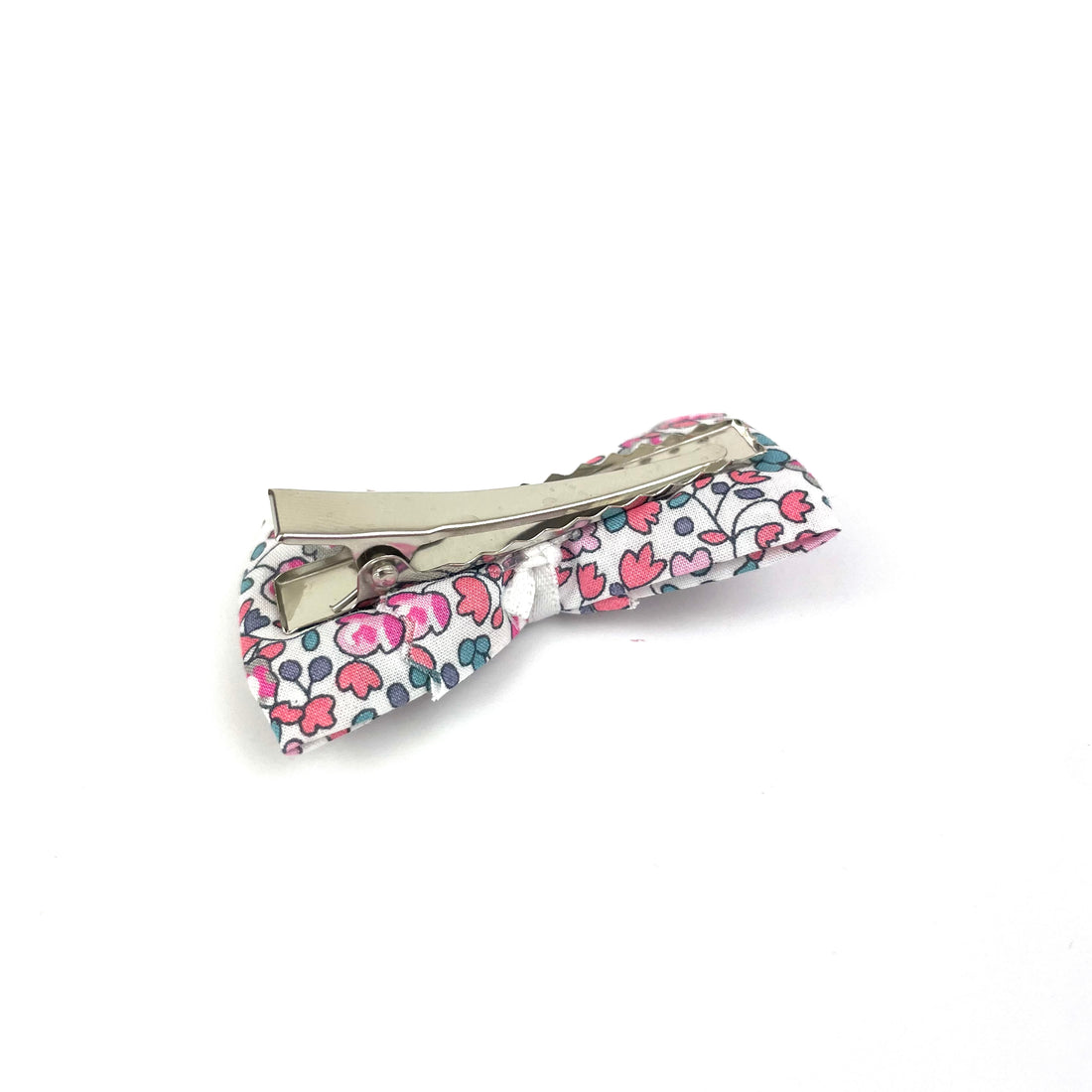 Petite Barrette Liberty "Eloïse rose et bleu"