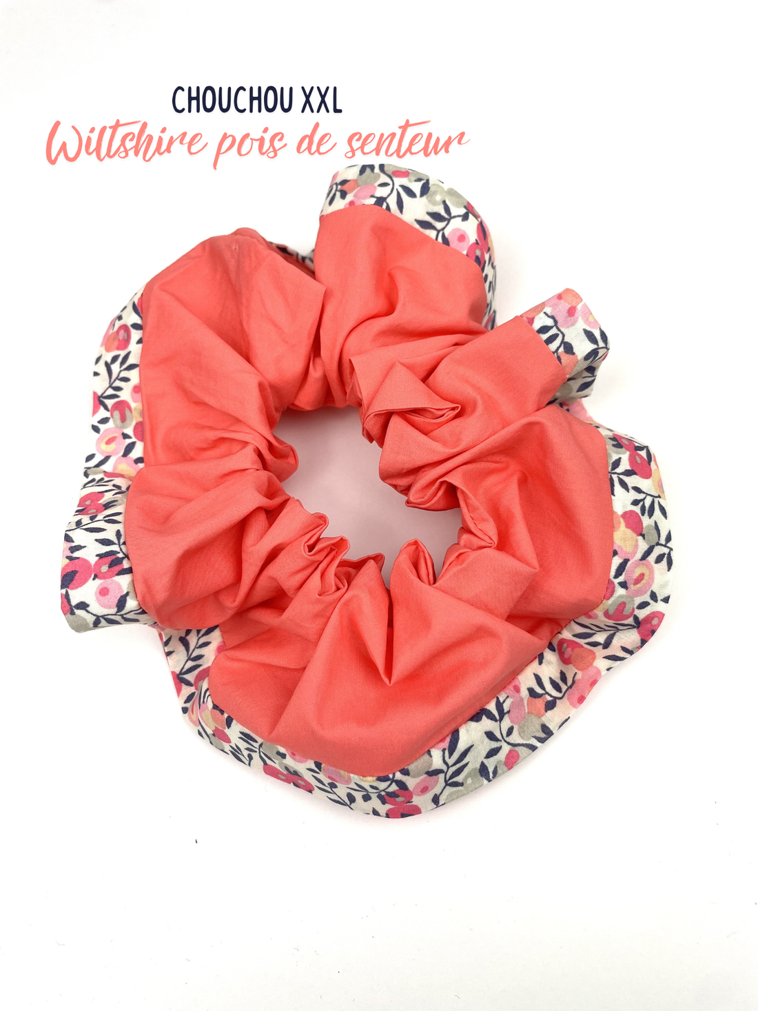 Chouchou XXL Liberty Wiltshire pois de senteur