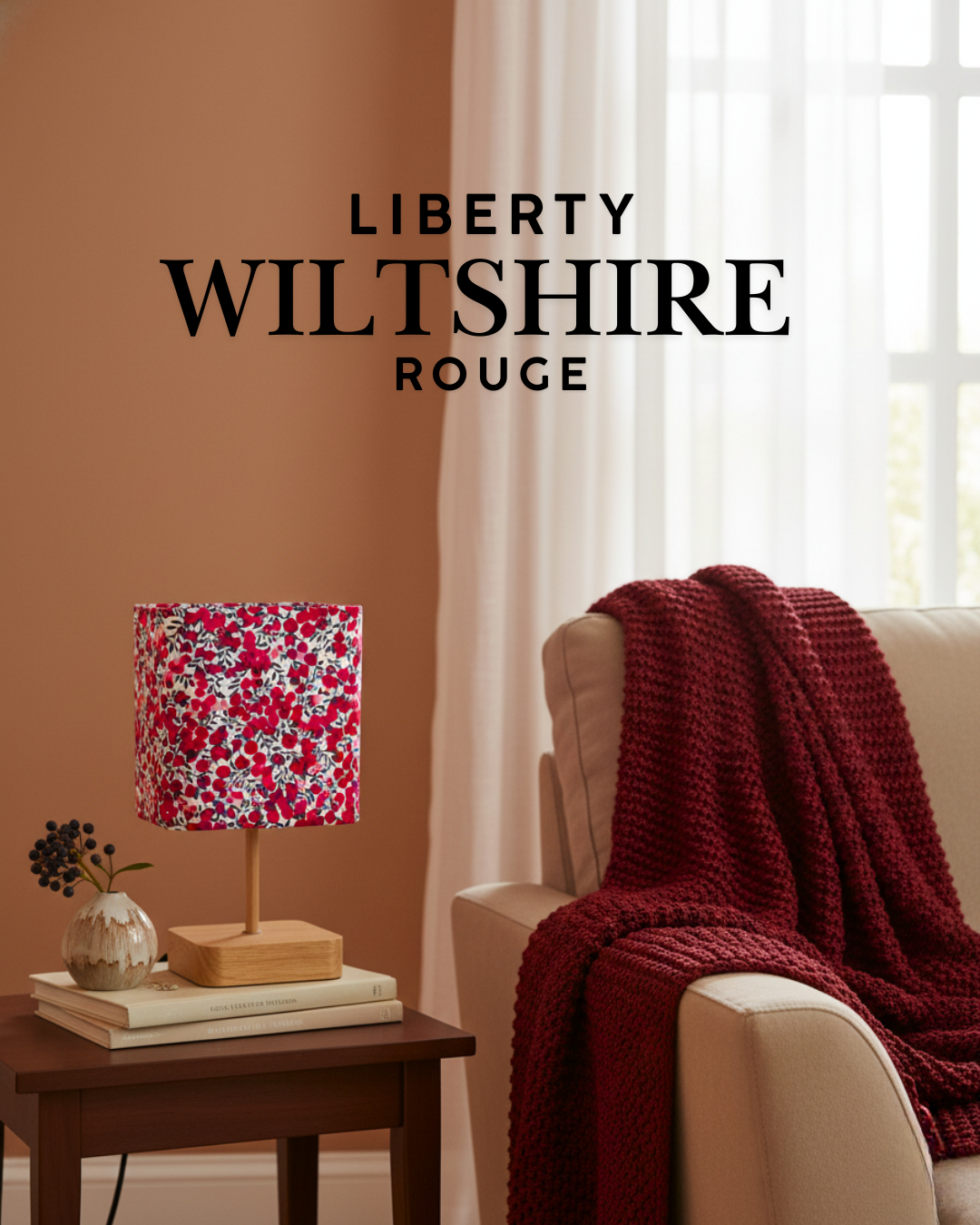 Lampe Liberty Wiltshire rouge