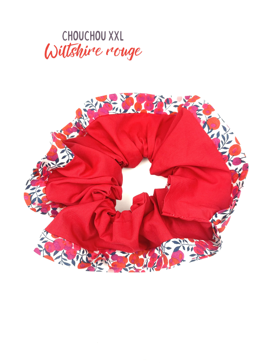 Chouchou XXL Liberty Wiltshire rouge