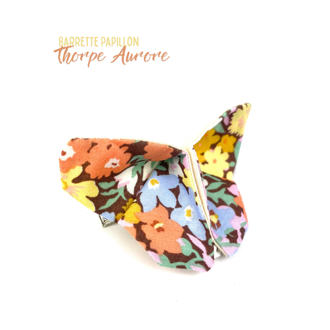 Barrette papillon Liberty "Thorpe Aurore"