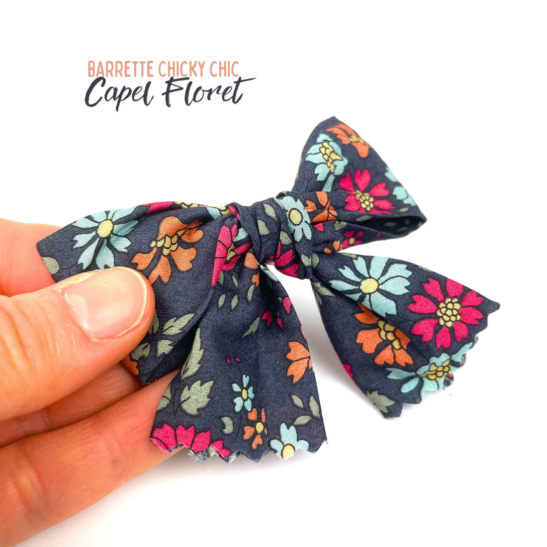 Barrette Chiky Chic Liberty "Capel Floret Ardoise"