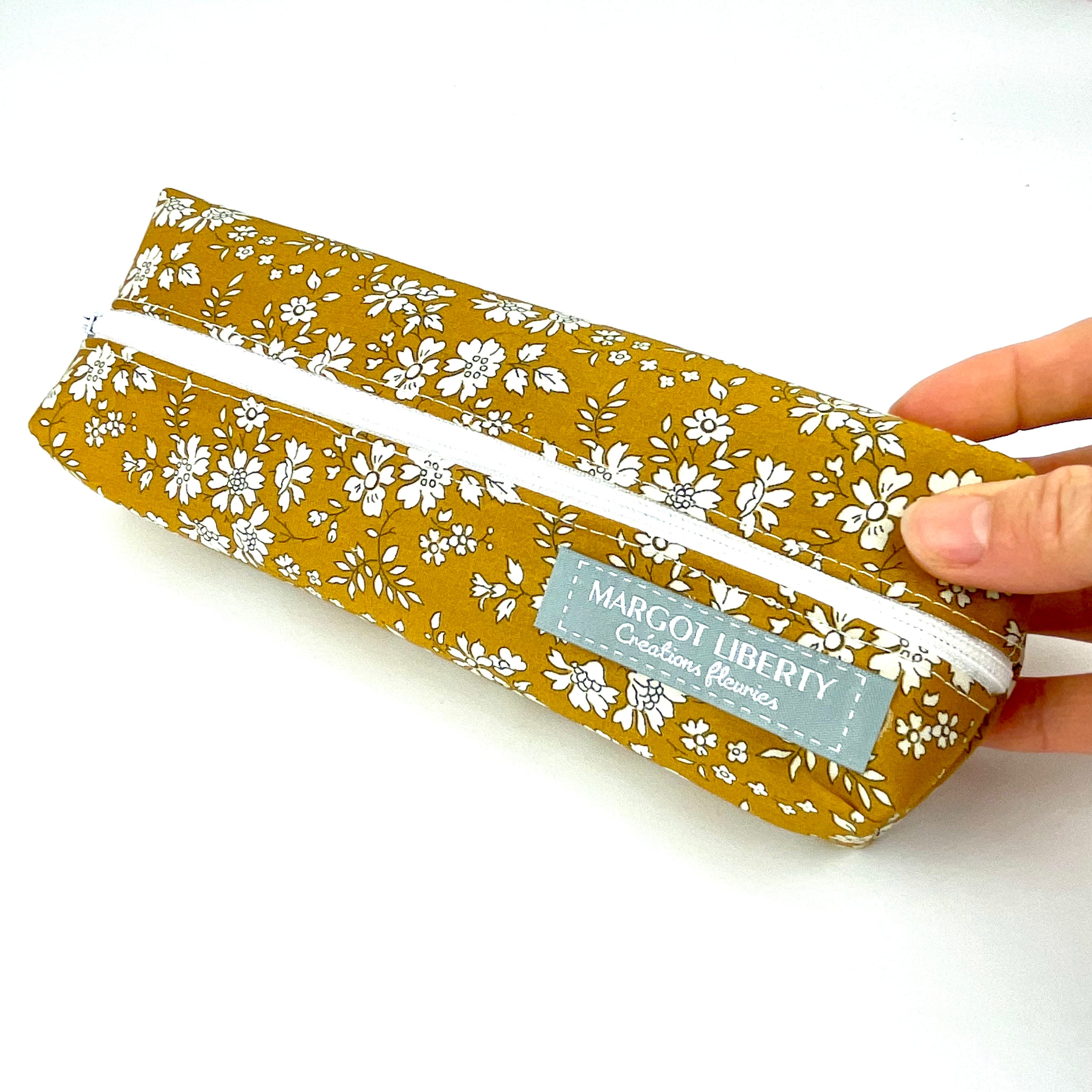 Trousse Liberty "Capel moutarde"