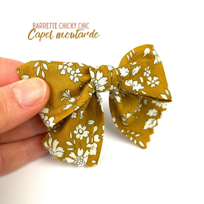 Barrette Chiky Chic Liberty "Capel moutarde"