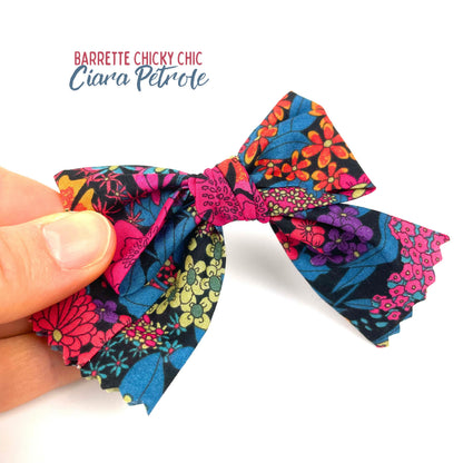 Barrette Chiky Chic Liberty "Ciara pétrole"