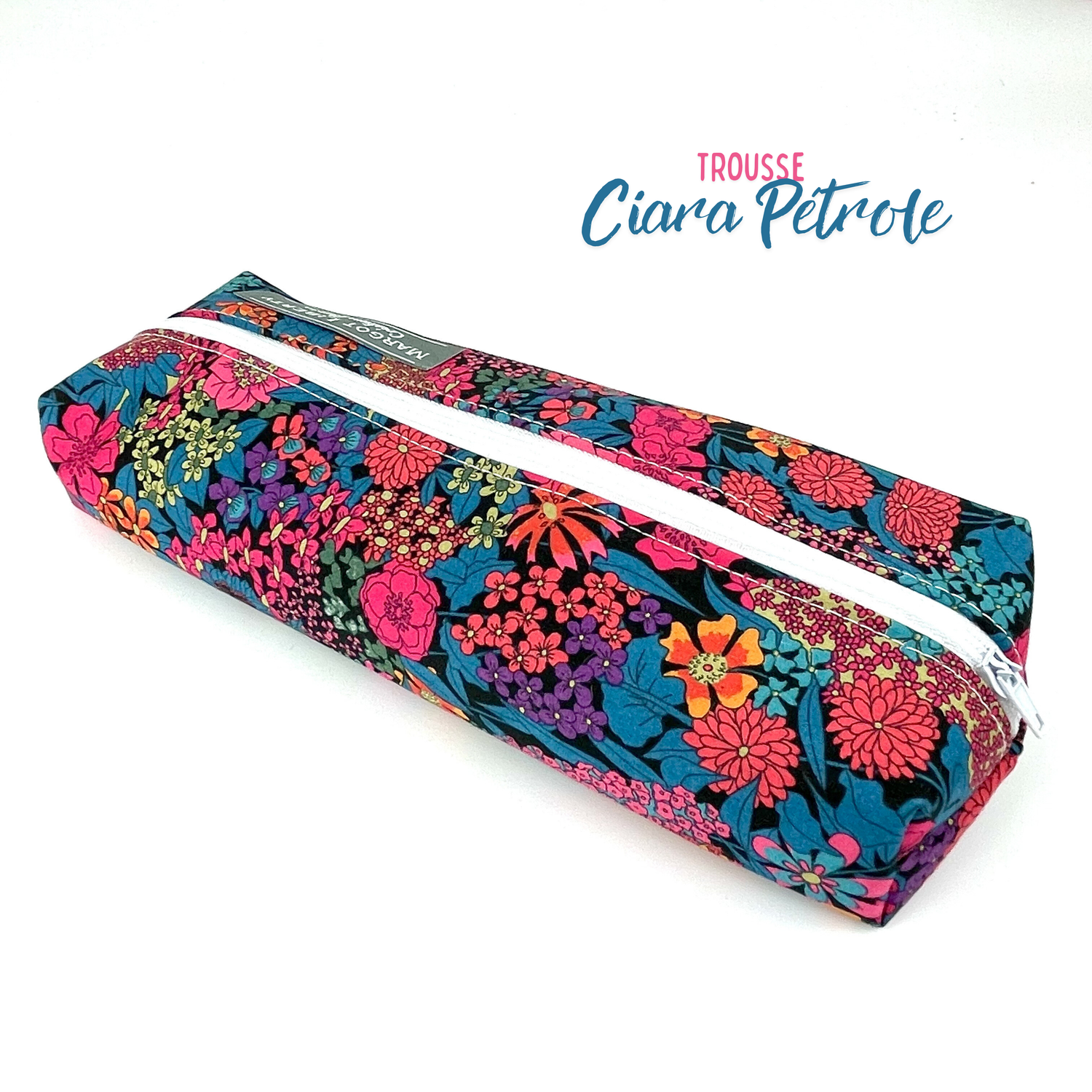 Trousse Liberty "Ciara pétrole"