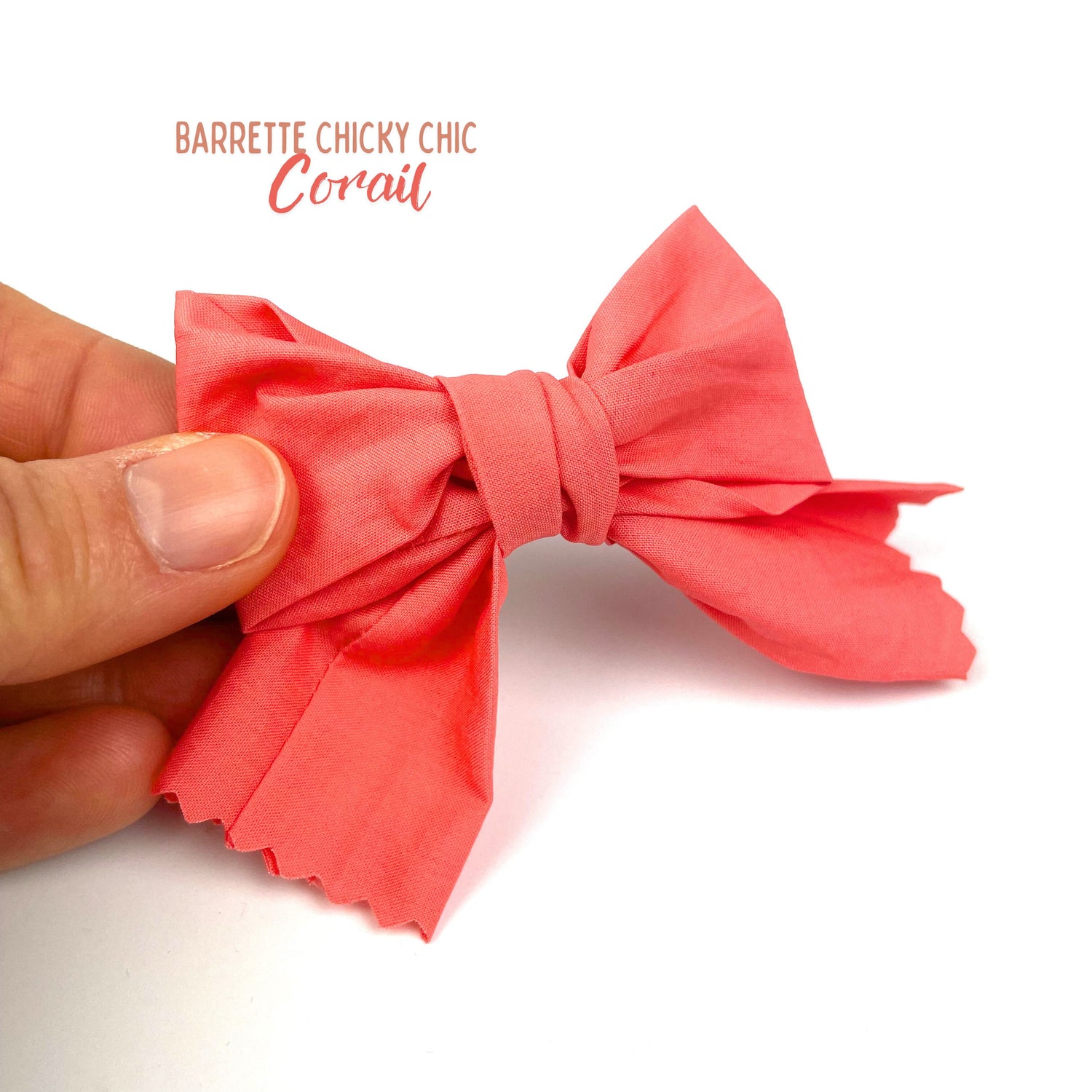 Barrette Chiky Chic "Corail"