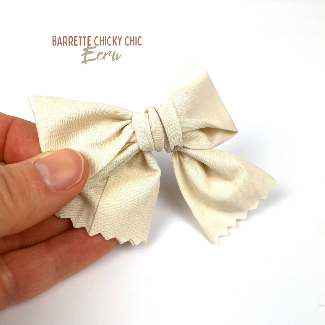 Barrette Chiky Chic "Ecru"