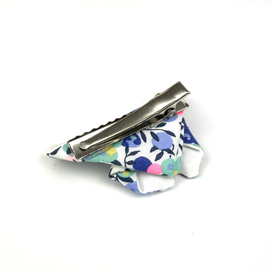 Barrette papillon Liberty "Wiltshire Aurore fluo"
