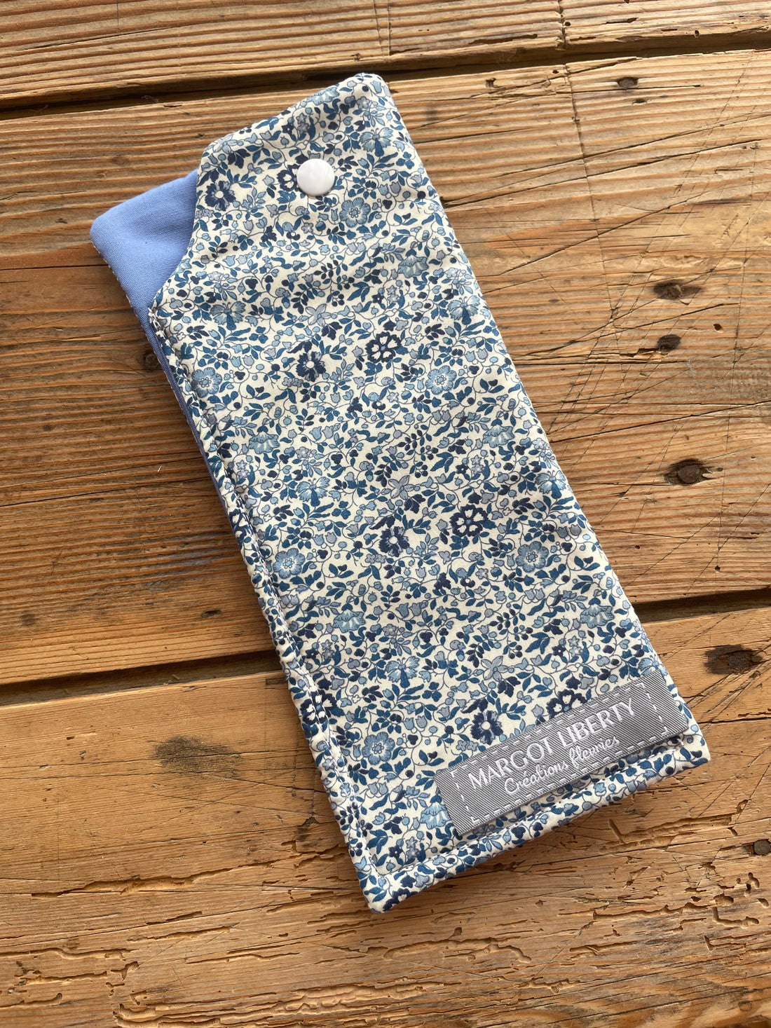 Etui à lunette Liberty Katie and Millie bleu