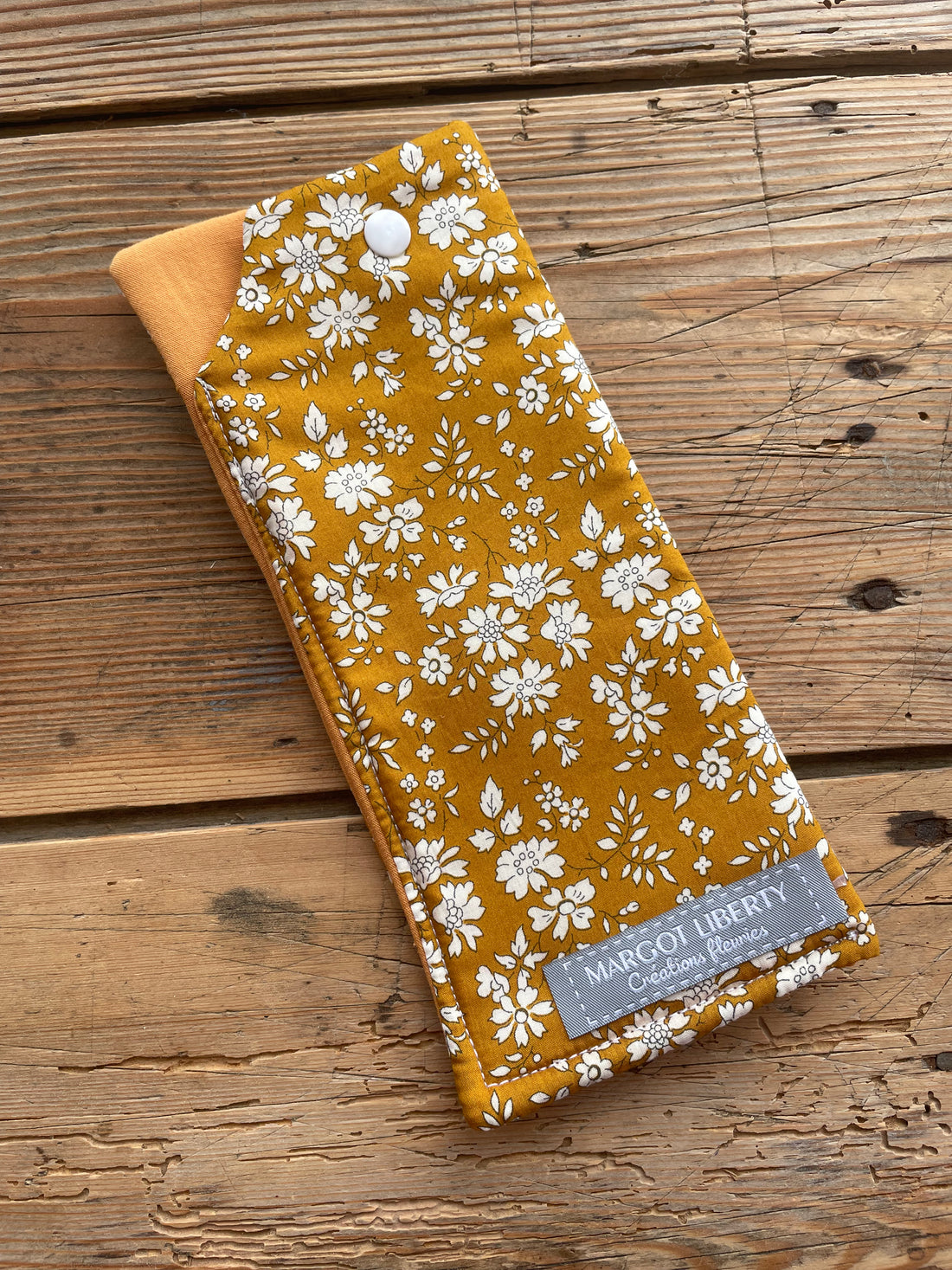 Etui à lunette Liberty Capel moutarde