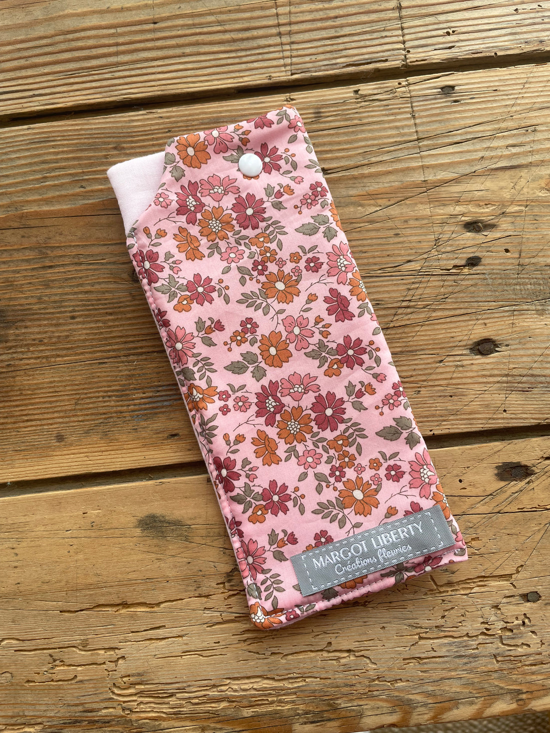 Etui à lunette Liberty Capel Floret rose buvard