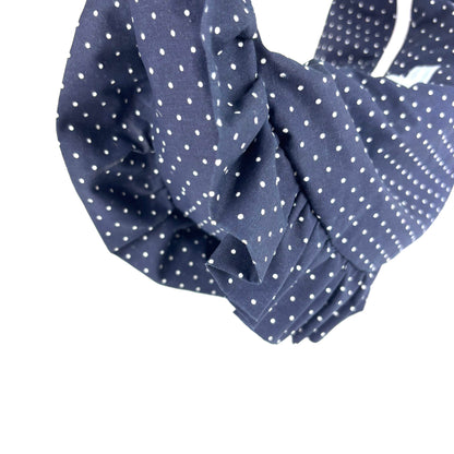 Sac "Frou-frou" Bleu marine pois blancs