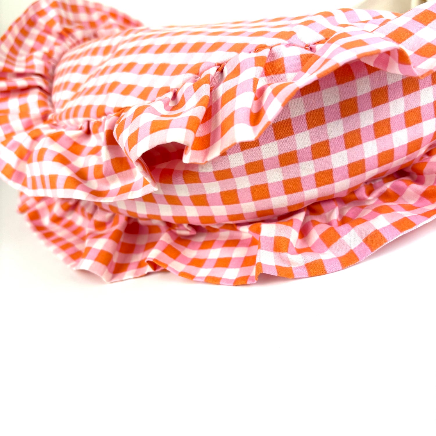 Sac "Frou-frou" Vichy rose &amp; orange