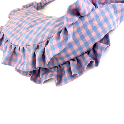 Sac "Frou-frou" Vichy bleu et rose