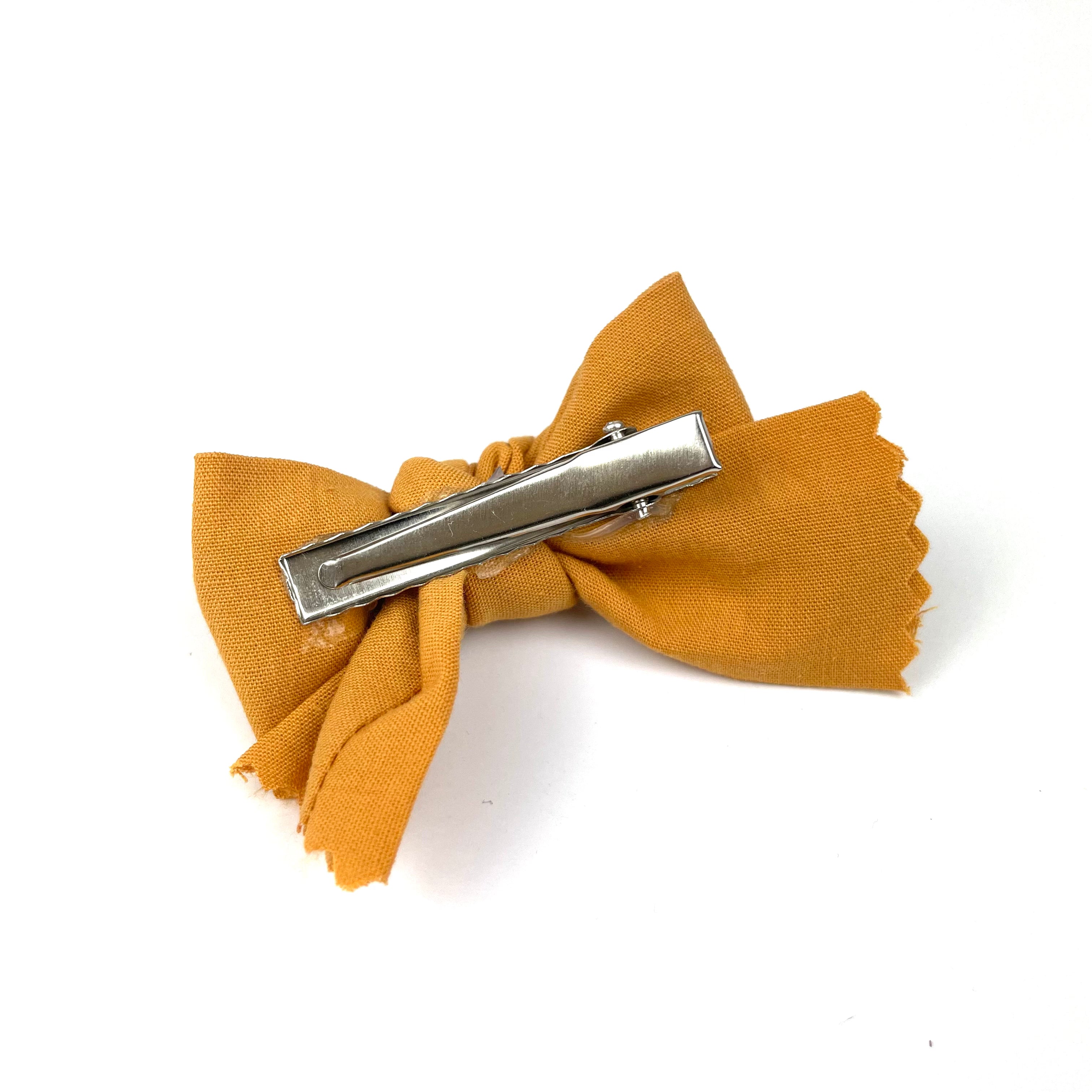 Barrette Chiky Chic "Jaune moutarde"