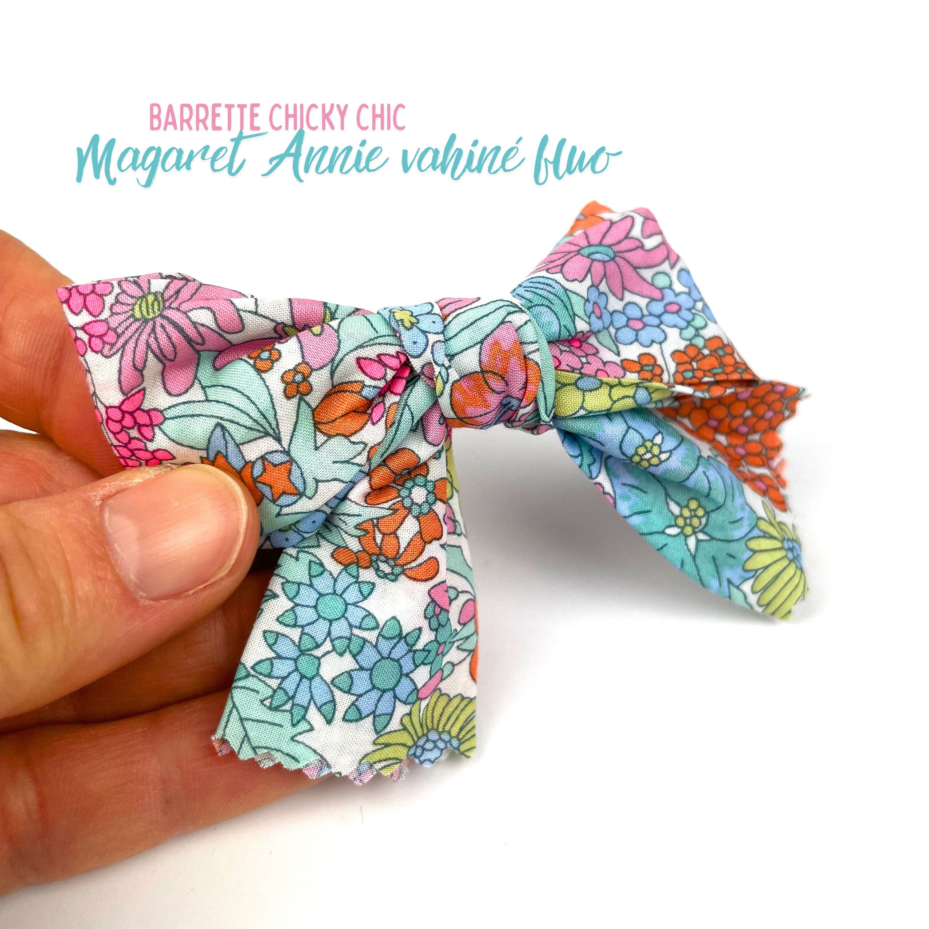 Barrette Chiky Chic Liberty "Margaret Annie Vahiné fluo"