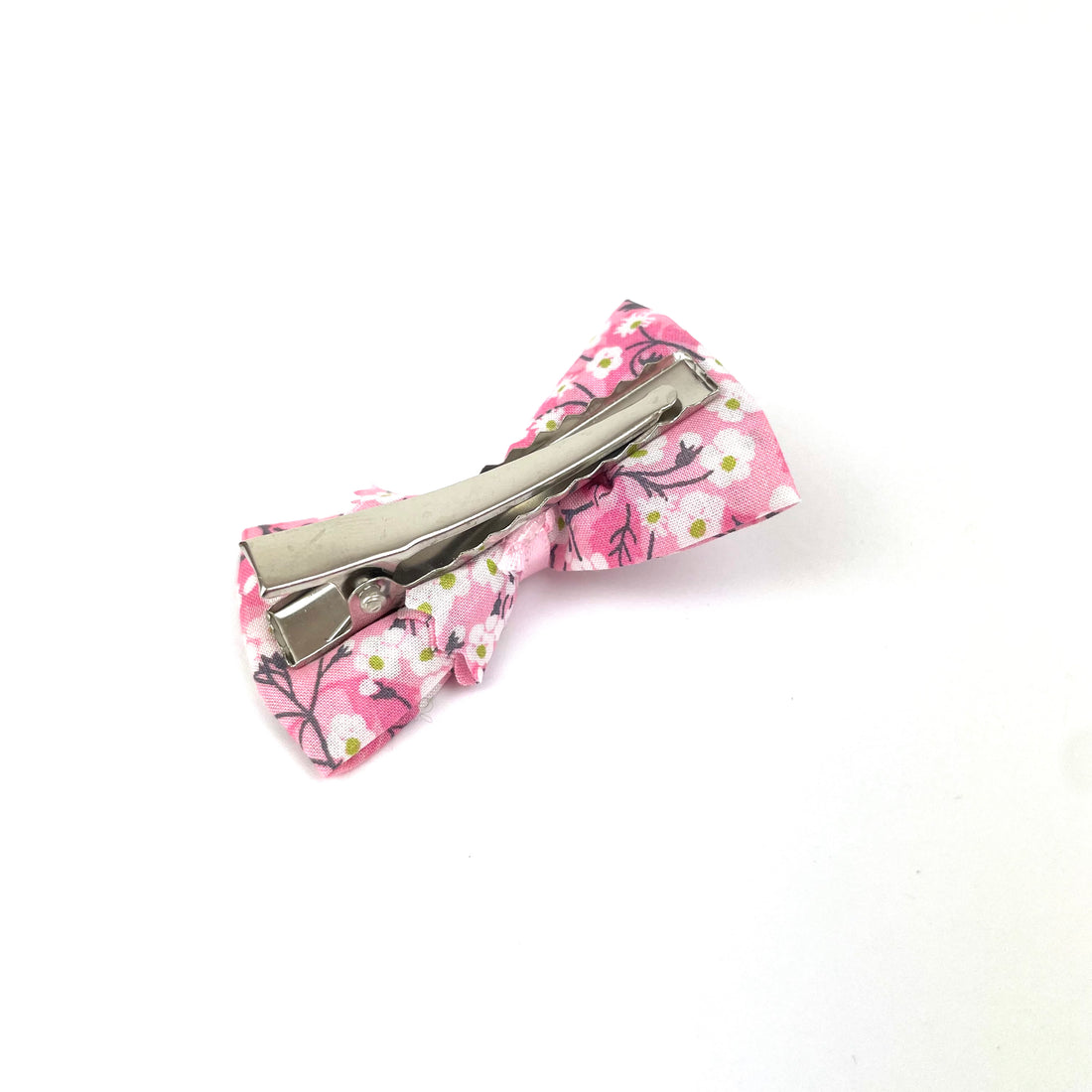 Petite Barrette Liberty "Mitsi orchidée rose"
