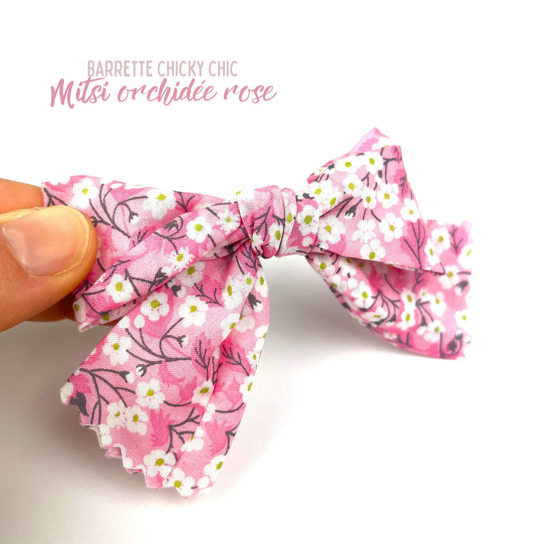 Barrette Chiky Chic Liberty "Mitsi ochidée rose"