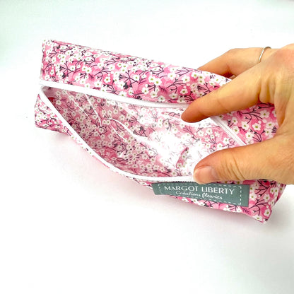 Trousse Liberty "Mitsi Orchidée rose"