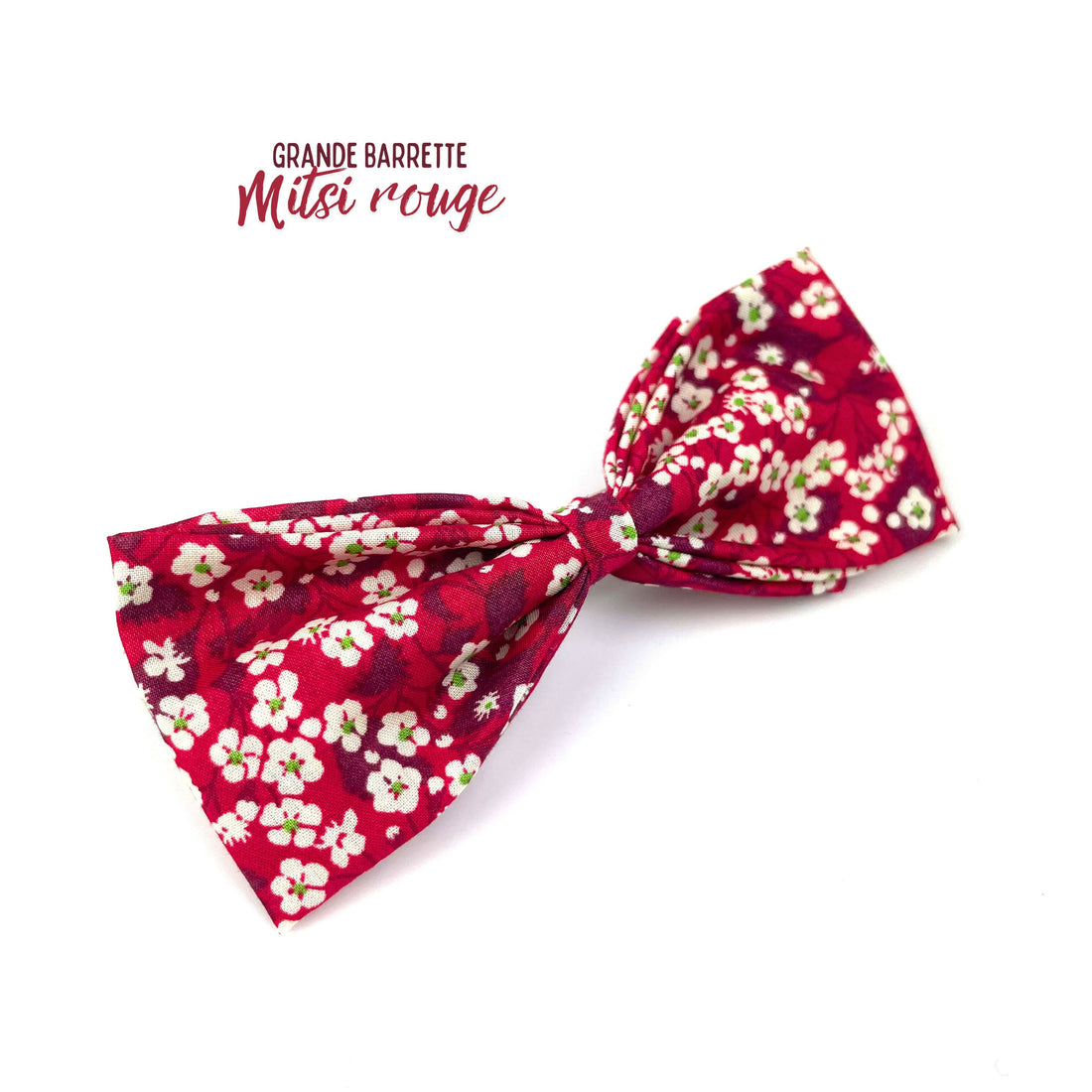 Grande Barrette Liberty "Mitsi rouge"