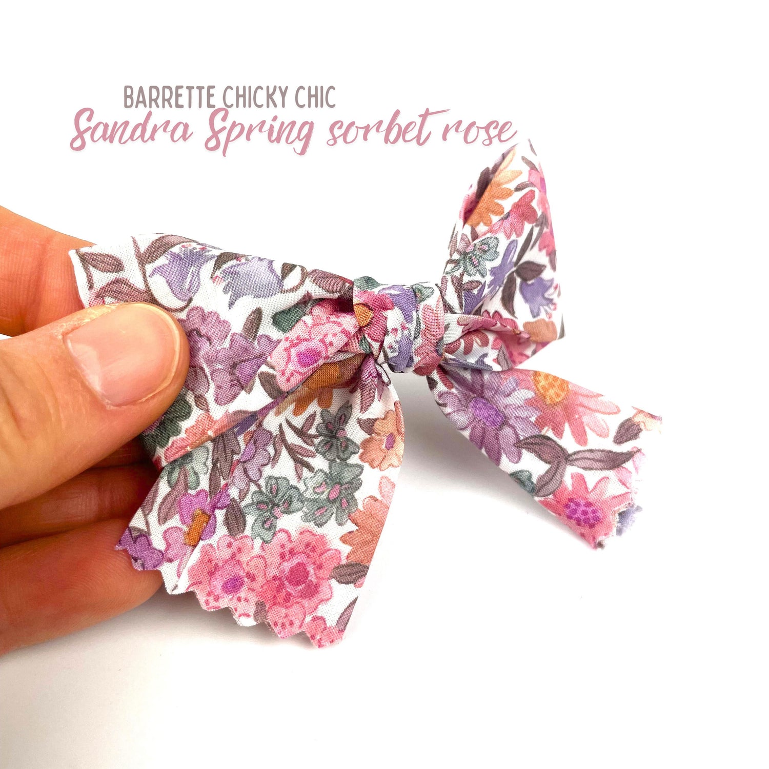 Barrette Chiky Chic Liberty "Sandra Spring sorbet rose"