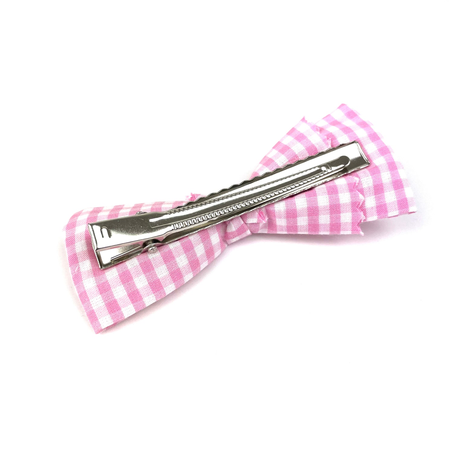 Grande Barrette "Vichy rose"
