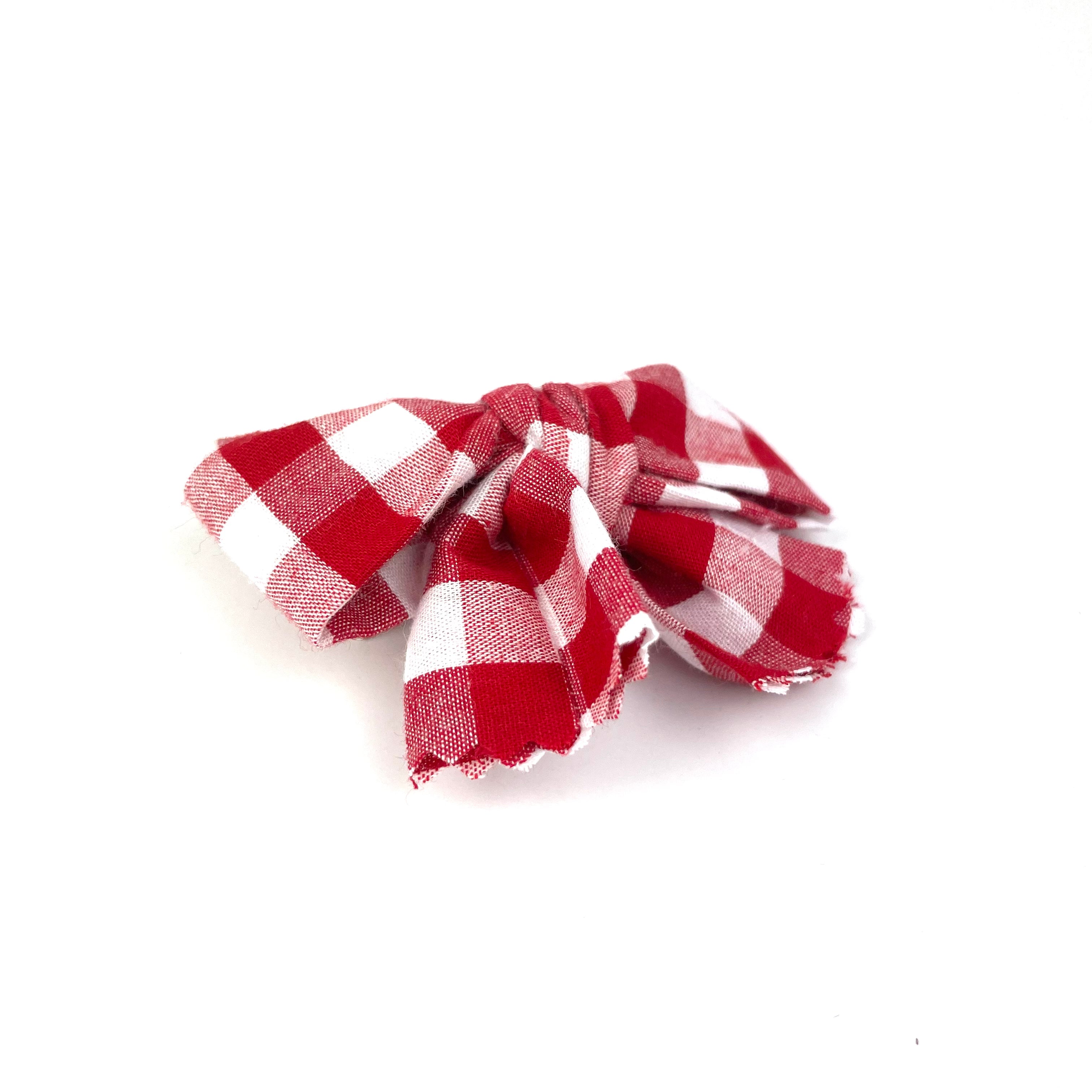 Barrette Chiky Chic "Vichy rouge"