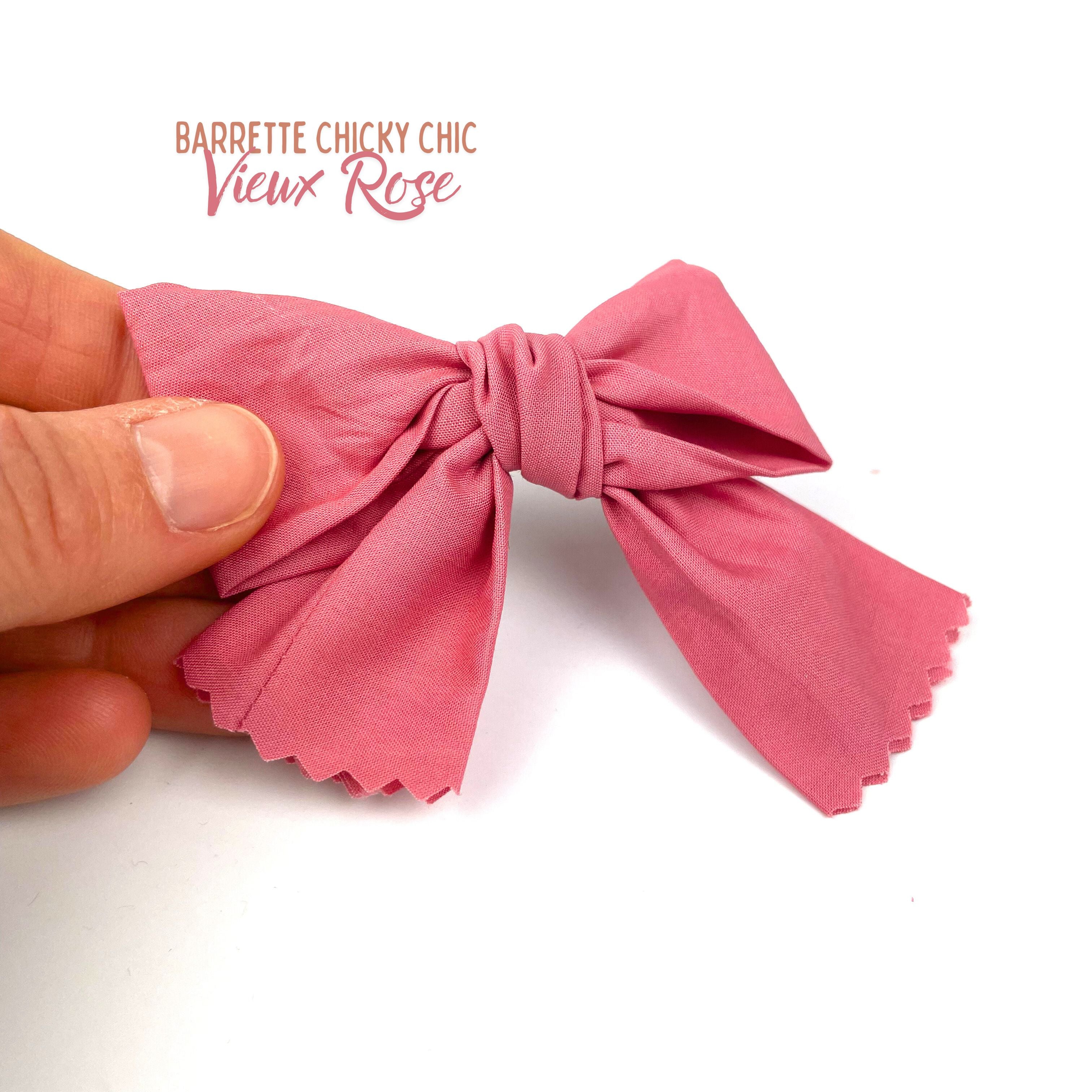 Barrette Chiky Chic "Vieux rose"
