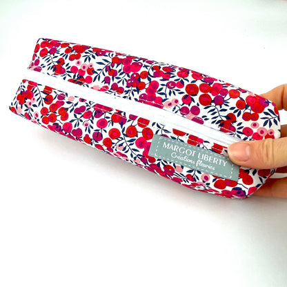 Trousse Liberty "Wiltshire rouge"