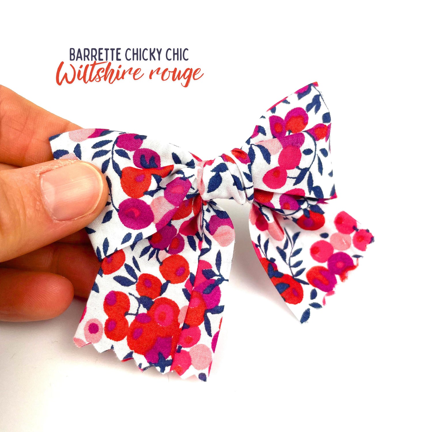 Barrette Chiky Chic Liberty "Wiltshire rouge"