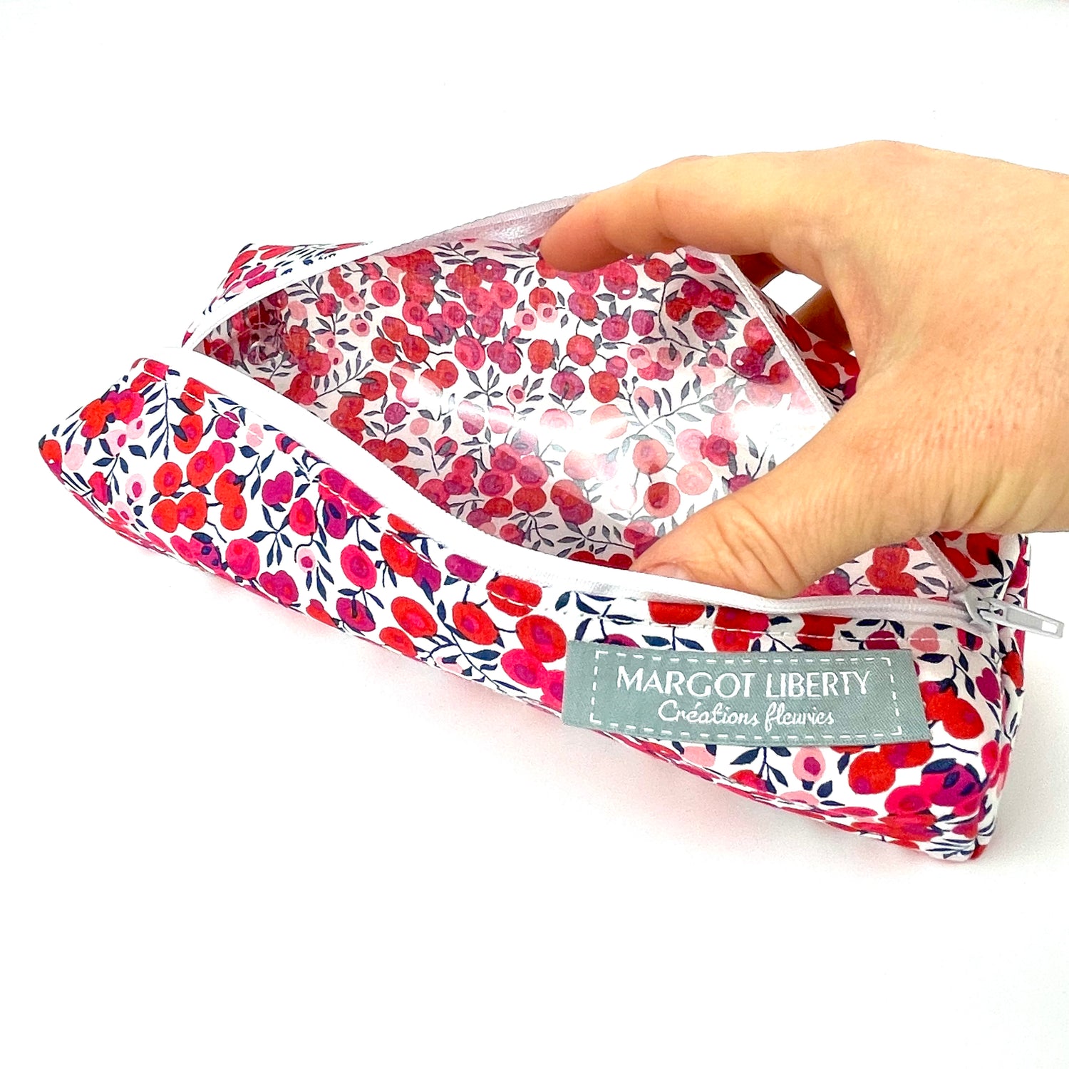 Trousse Liberty "Wiltshire rouge"