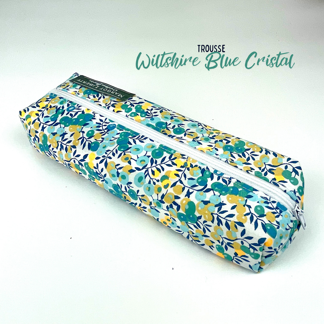 Trousse Liberty "Wiltshire bleu cristal"