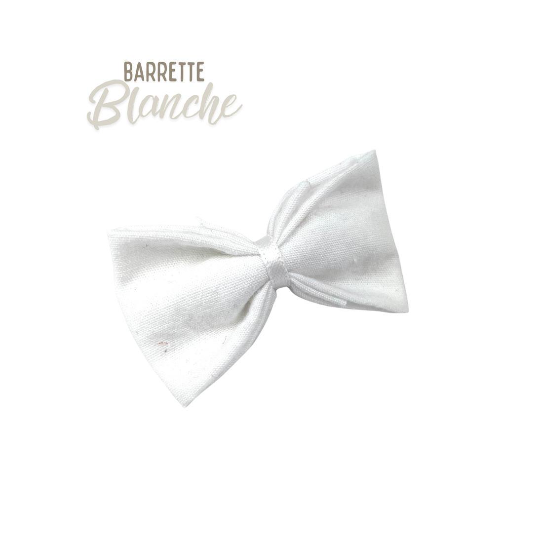Petite Barrette "Blanche"