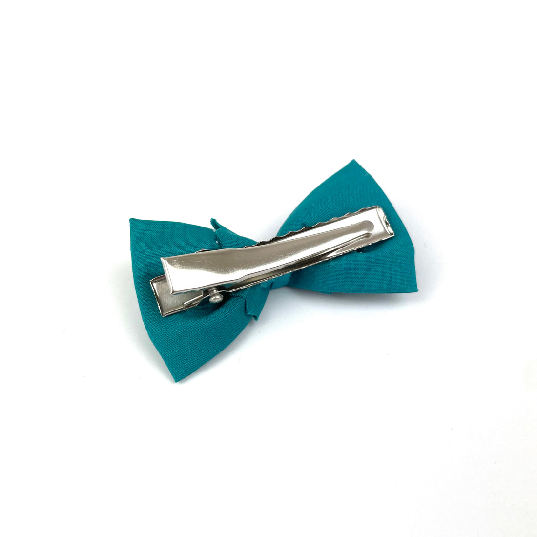 Petite Barrette "Bleu canard"