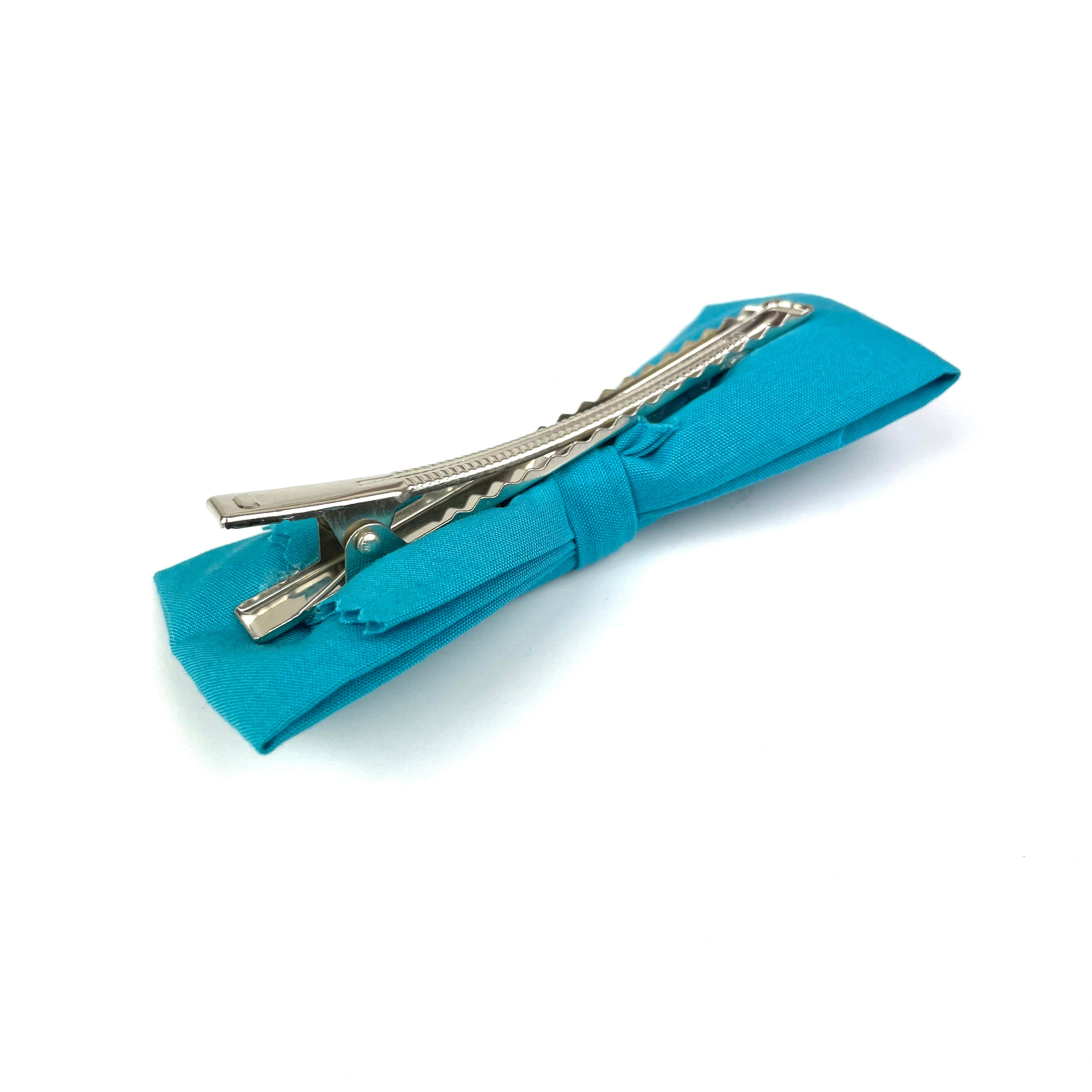 Grande Barrette "Bleu turquoise"