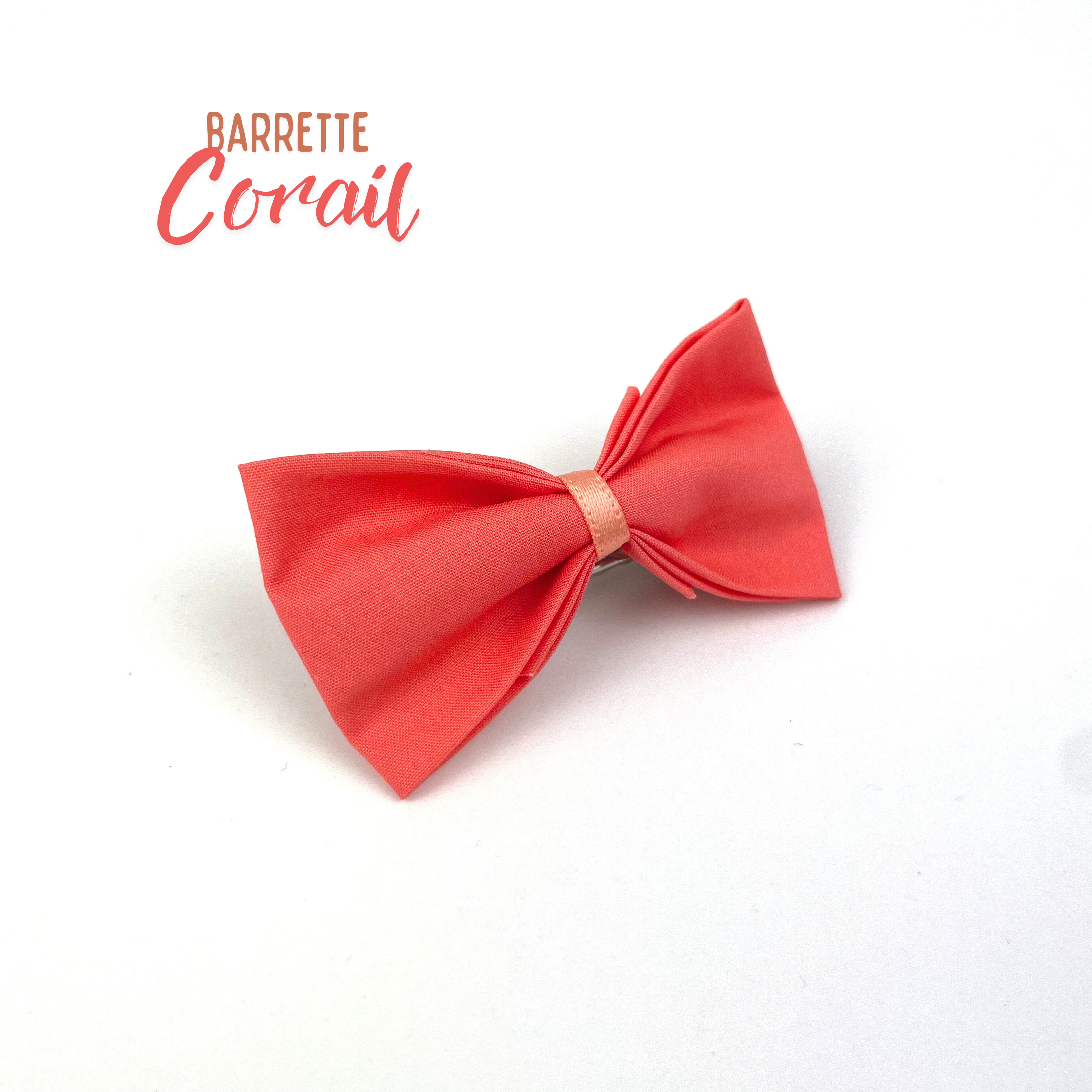 Petite Barrette "Corail"