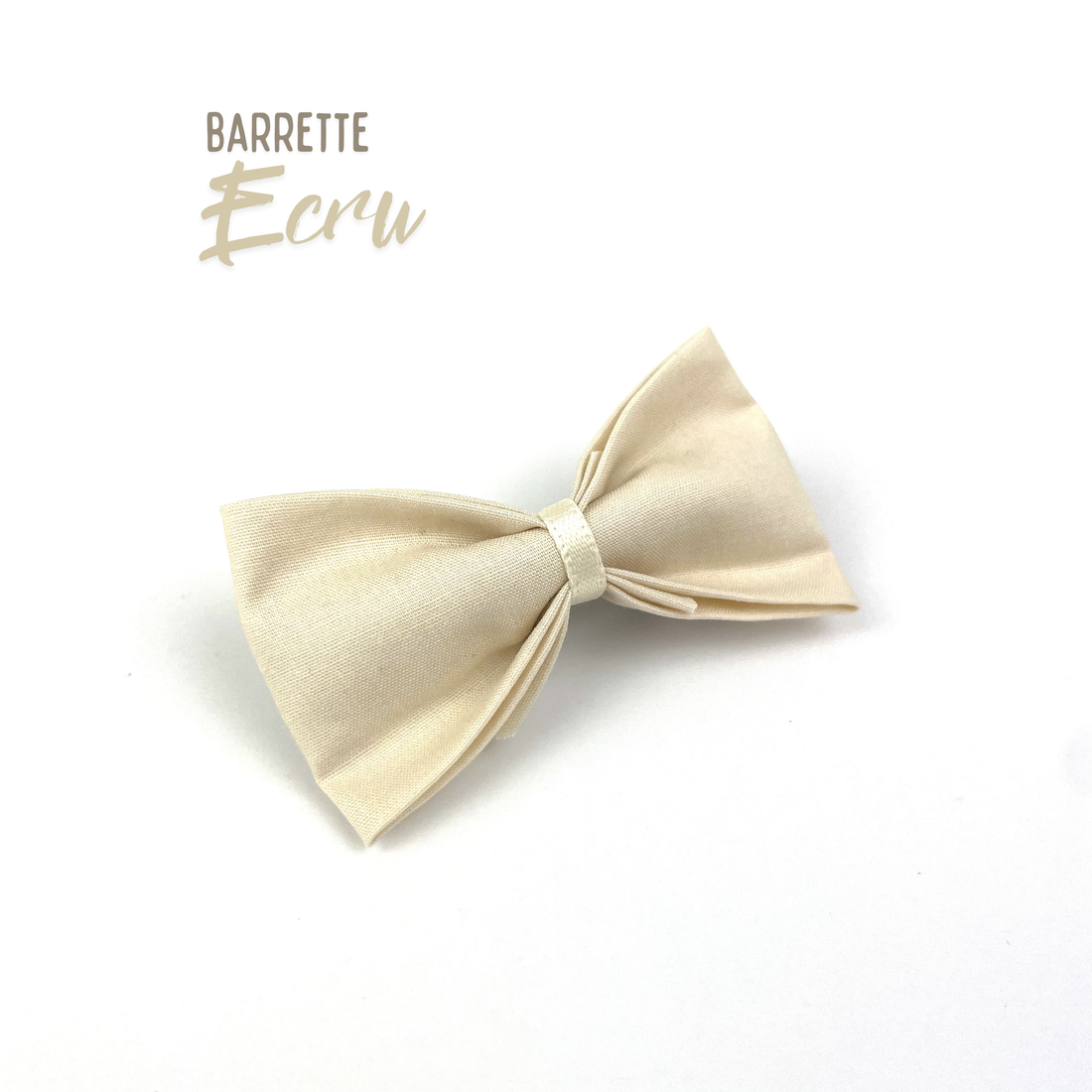 Petite Barrette "Ecru"