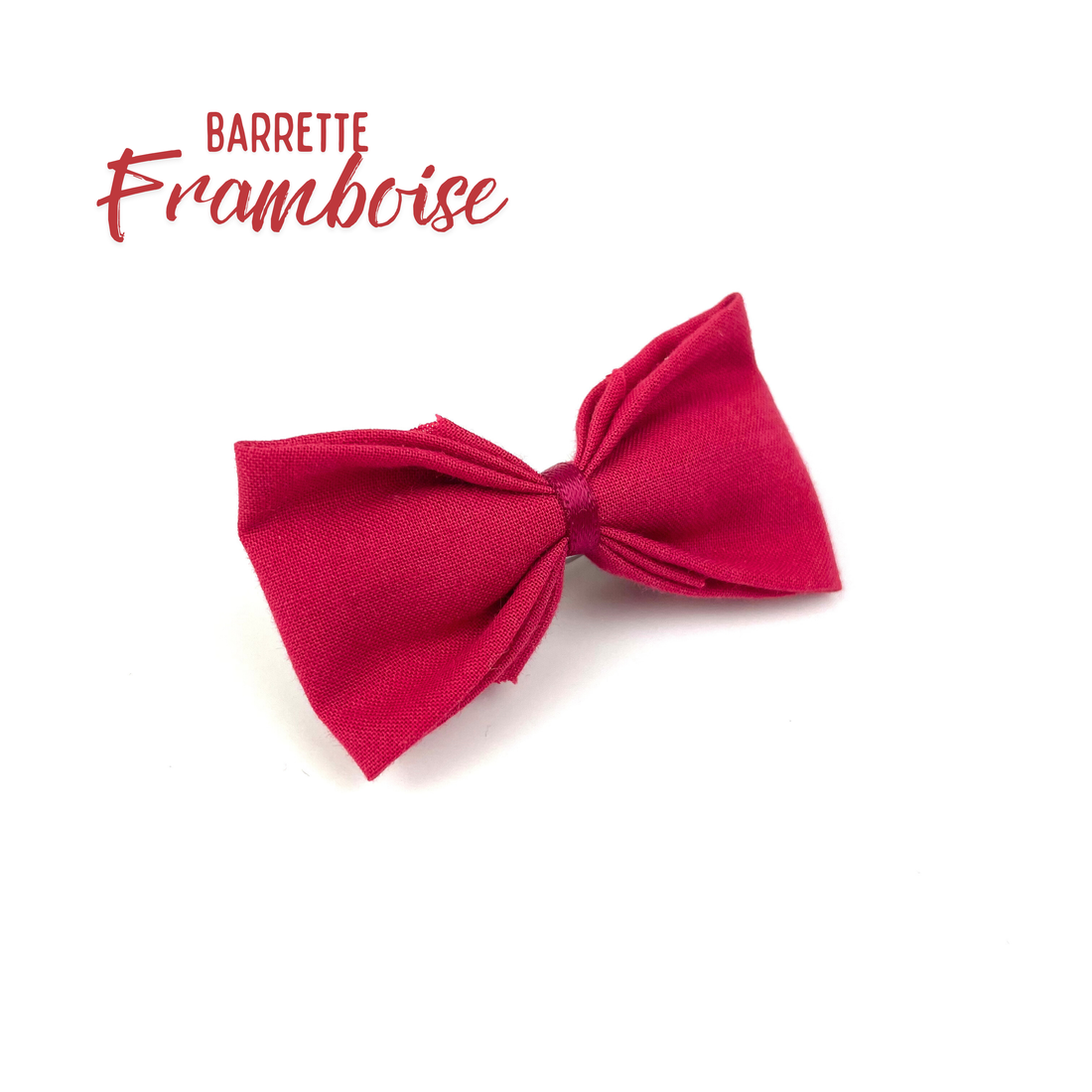 Petite Barrette "Framboise"