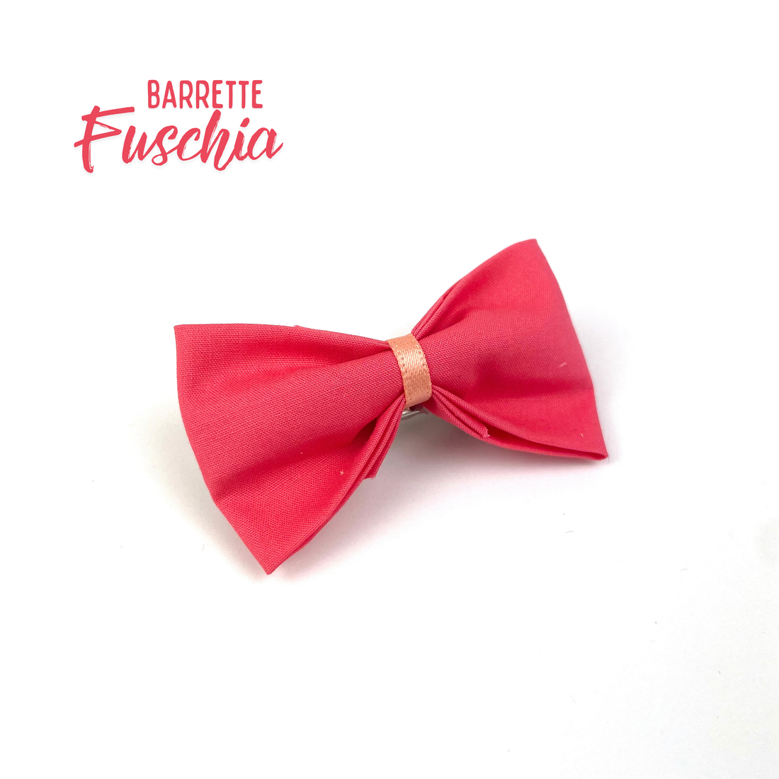 Petite Barrette "Fuschia doux"